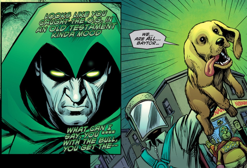 Illustration for article titled Ennis and Constantine reunite to poke fun at DC in Sixpack And Dogwelder #2